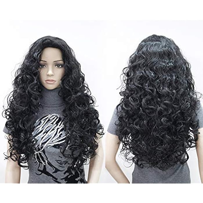 DILLARDS Generic Black Curly Hair Wig - Image 2